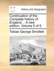 Image for Continuation of the Complete History of England... a New Edition. Volume 5 of 5