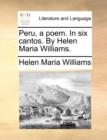 Image for Peru, a Poem. in Six Cantos. by Helen Maria Williams.