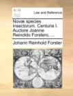 Image for Nov] Species Insectorum. Centuria I. Auctore Joanne Reinoldo Forstero, ...