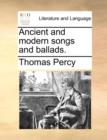 Image for Ancient and Modern Songs and Ballads.