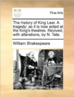 Image for The History of King Lear. a Tragedy