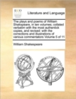Image for The plays and poems of William Shakspeare, in ten volumes; collated verbatim with the most authentick copies, and revised : with the corrections and illustrations of various commentators Volume 5 of 1