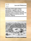 Image for The Laws of the State of New-Hampshire, Together with the Declaration of Independence : The Definitive Treaty of Peace Between the United States of America and His Britannic Majesty