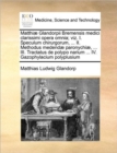 Image for Matthiae Glandorpii Bremensis medici clarissimi opera omnia; viz. I. Speculum chirurgorum, ... II. Methodus medendae paronychiae, ... III. Tractatus de polypo narium ... IV. Gazophylacium polyplusium