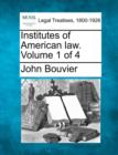 Image for Institutes of American law. Volume 1 of 4