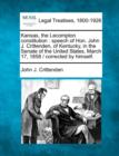 Image for Kansas, the Lecompton Constitution : Speech of Hon. John J. Crittenden, of Kentucky, in the Senate of the United States, March 17, 1858 / Corrected by Himself.