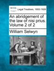 Image for An abridgement of the law of nisi prius. Volume 2 of 2
