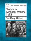 Image for The Law of Evidence. Volume 1 of 3