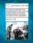 Image for The Massachusetts business corporation law of 1903