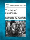 Image for The law of nuisances.