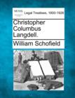 Image for Christopher Columbus Langdell.