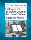 Image for History of the Supreme Court of the United States.