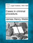 Image for Cases in Criminal Procedure.