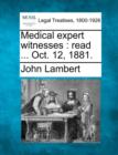 Image for Medical Expert Witnesses