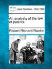 Image for An Analysis of the Law of Patents.