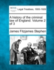 Image for A history of the criminal law of England. Volume 2 of 3
