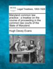 Image for Maryland common law practice