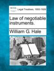 Image for Law of negotiable instruments.