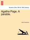 Image for Agatha Page. a Parable.