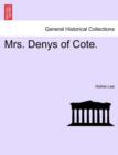 Image for Mrs. Denys of Cote.