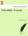 Image for That Affair. a Novel.