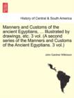Image for Manners and Customs of the ancient Egyptians, ... Illustrated by drawings, etc. 3 vol. (A second series of the Manners and Customs of the Ancient Egyptians. 3 vol.)
