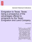 Image for Emigration to Texas. Texas