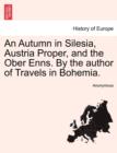 Image for An Autumn in Silesia, Austria Proper, and the Ober Enns. by the Author of Travels in Bohemia.