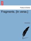 Image for Fragments. [in Verse.]