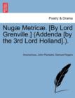 Image for Nug Metric . [By Lord Grenville.] (Addenda [By the 3rd Lord Holland].).