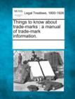 Image for Things to Know about Trade-Marks