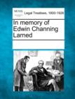 Image for In Memory of Edwin Channing Larned