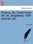 Image for Poems. by Violet Fane (M. M. Singleton). with Portrait, Etc.