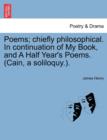 Image for Poems; Chiefly Philosophical. in Continuation of My Book, and a Half Year&#39;s Poems. (Cain, a Soliloquy.).