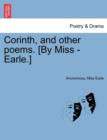 Image for Corinth, and Other Poems. [By Miss - Earle.]