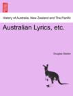 Image for Australian Lyrics, Etc.