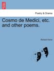 Image for Cosmo de Medici, Etc. and Other Poems.