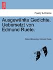 Image for Ausgewahlte Gedichte. Uebersetzt Von Edmund Ruete.