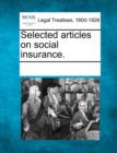 Image for Selected Articles on Social Insurance.