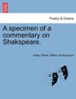 Image for A Specimen of a Commentary on Shakspeare.