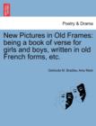 Image for New Pictures in Old Frames : Being a Book of Verse for Girls and Boys, Written in Old French Forms, Etc.