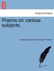 Image for Poems on Various Subjects.