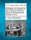 Image for A treatise on practice in the courts of common pleas of Pennsylvania. Volume 2 of 2
