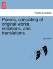 Image for Poems, consisting of original works, imitations, and translations.