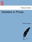 Image for Varieties in Prose.
