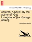 Image for Anteros. a Novel. by the Author of Guy Livingstone [I.E. George Alfred].