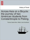 Image for Across Asia on a Bicycle
