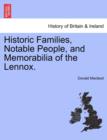 Image for Historic Families, Notable People, and Memorabilia of the Lennox.