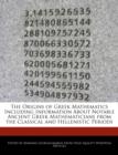 Image for The Origins of Greek Mathematics Including Information about Notable Ancient Greek Mathematicians from the Classical and Hellenistic Periods