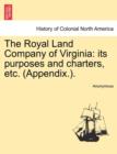 Image for The Royal Land Company of Virginia